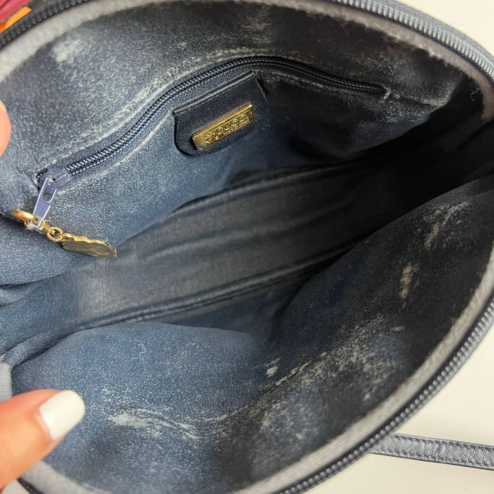 GUCCI GG Plus Navy Canvas and Leather Crossbody Bag - Picture 10 of 16